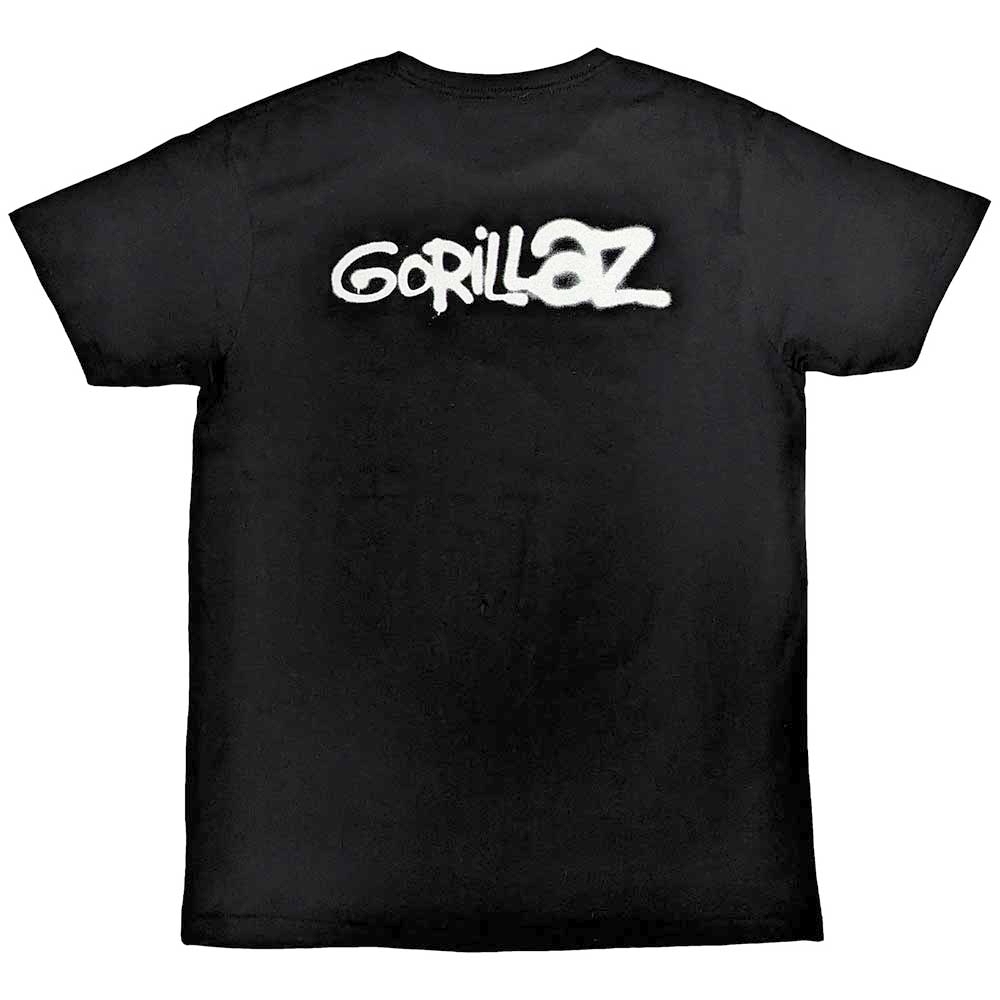Gorillaz - George Spray Herren TShirt - Schwarz